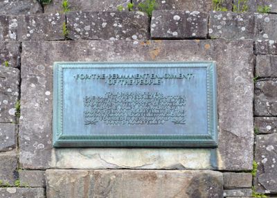Dedication sign