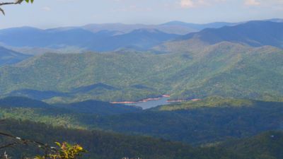 Lake in the distance